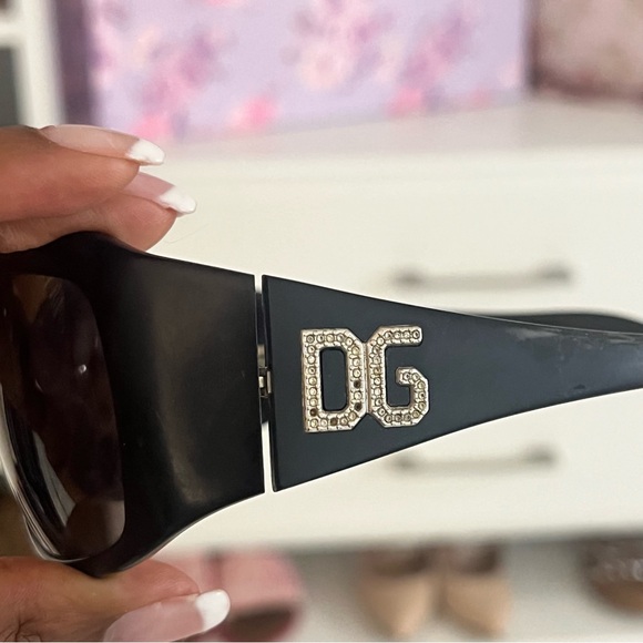 Dolce and Gabbana $345 Y2K DG Strass Tortoise Frame Sunglasses 🕶️ - Picture 7 of 7